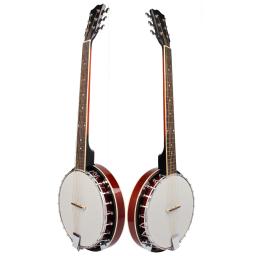 Importado Rose Fingerboard Banjo Guitar, Instrumento Musical Iniciante, Presente com Saco, Tuner Strap Parts, 6 Cordas - Image 3