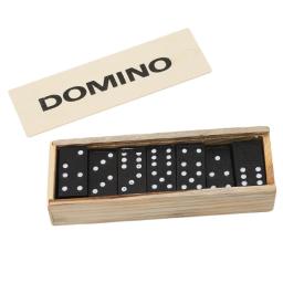 28 pçs/set de madeira dominó jogos de tabuleiro viagem engraçado jogo de mesa dominó brinquedos criança crianças brinquedos educativos para crianças presentes - Image 5