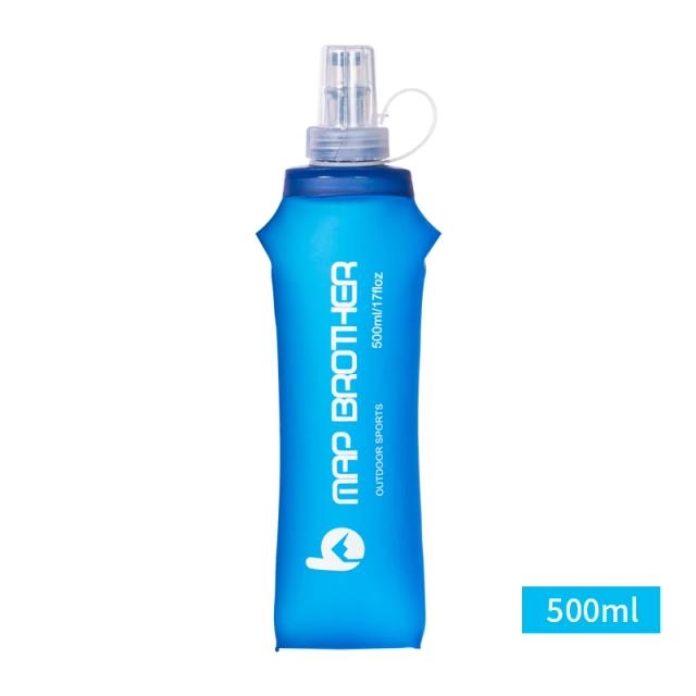 Garrafa Dobrável de Água - Ideal para Corridas, Camping e Caminhadas, Disponível em 250ml e 500ml