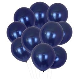 10 pces chrome royal azul balões de látex metálico de duas camadas cromo balões para festas de casamento graduação decoração do chuveiro de bebê - Image 4