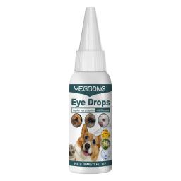 Catarata Colírio para cão, Marcas de lágrima, Soltando removedor, Aliviar a coceira ocular, Tratamento de ceratite, Antibacteriano Pet Eyes Wash Drop - Image 2