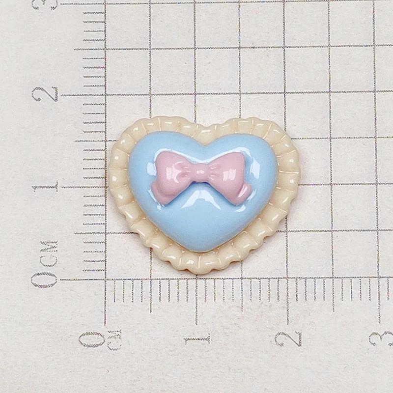 Coelho De Resina Dos Desenhos Animados, Bola De Cristal, Arco, Coração De Pêssego, Cake Scrapbook Craft, DIY Miniature Ornament Acessórios, Bonito, 10Pcs - Image 1