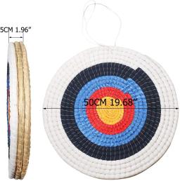 Mão-feita redonda Archery alvo rosto para arco recurvo, Longbow tiro prática, 3 camadas, palha sólida tradicional - Image 2