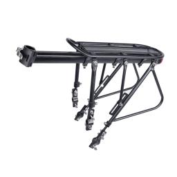 Universal Bike Bagagem Carrier, traseira Bike Rack, fácil de instalar, ajustável, rack de carga para Road Bike, 132-242 lbs Capacidade - Image 5