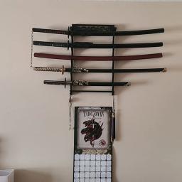 2/3/4/5 Tier Espada Suporte de Parede Suporte Samurai Espada Suporte de Exposição Katana Wakizashi Tanto Wall Hanger Espada Rack - Image 6