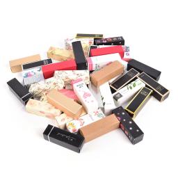 Embalagem De Presente De Papel Kraft Colorido, Caixa De Embalagem DIY, Tubo De Batom, Tubo De Bálsamo De Lábios, 5g, 25x25x88mm, 10Pcs - Image 1