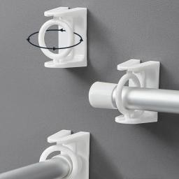 360 °   Fixador de poste retrátil rotativo para ganchos adesivos fortes sem perfuração, haste de toalha, suporte de haste de cortina de chuveiro - Image 2
