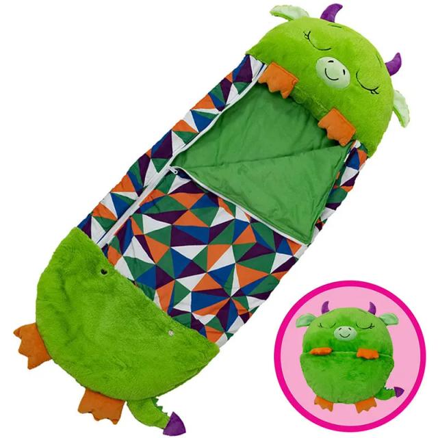 Saco de Dormir Infantil com Travesseiro de Pelúcia Confortável e Quente - Presente Perfeito para Meninos e Meninas