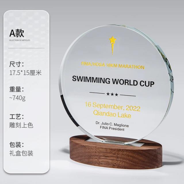 Troféu de Cristal Personalizado de Alta Qualidade com Design Exclusivo