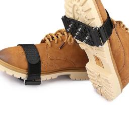 Sapatos chuteiras de gelo 7 pontas fita fixadora ajustável antiderrapante botas de escalada ao ar livre apertos de neve gelo crampons pinça - Image 4