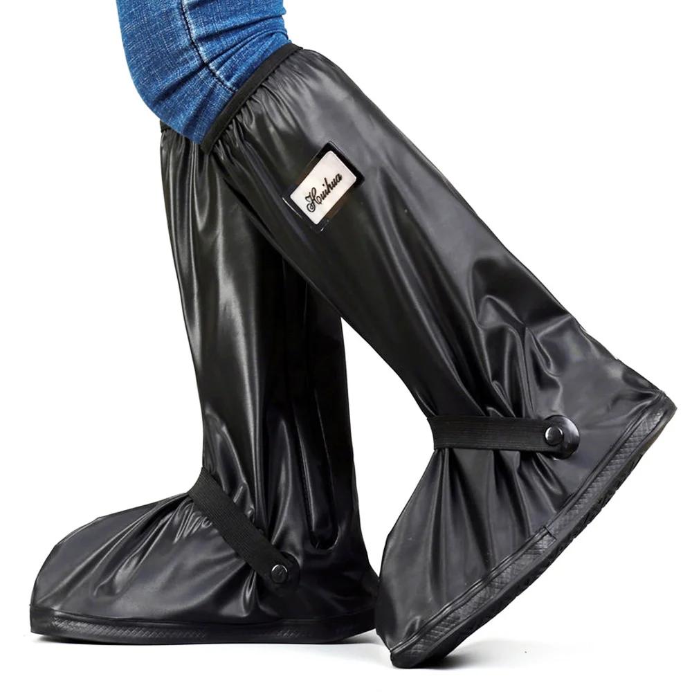 Motociclista Rain Boot Motocicleta Sapatos impermeáveis e dias chuvosos Respirável e confortável chuva neve antiderrapante portátil tipo de toldagem - Image 1