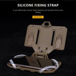 Rack do telefone móvel para esportes ao ar livre, Molle prático, placa de navegação dobrada, engrenagem do celular, Airsoft Vest Acessórios - Image 3