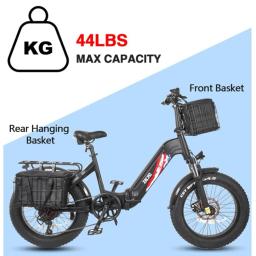 Frente e traseira Bike Basket Bag, grande capacidade, armazenamento de bicicletas, sacos adequados para transportar cães e animais - Image 3