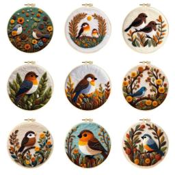 Chenistory kit de feltro de lã com moldura, agulhas de feltragem, ferramenta de feltro de lã animal, faça você mesmo, pintura de feltragem de lã, decoração de casa - Image 1