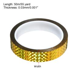 20/25/35mm x 50m Fita Prisma Holográfica Metalizada Adesivo Reflexivo Decorativo Fita Adesiva DIY Arte Artesanato Envolvimento Papelaria - Image 4