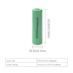 Bateria recarregável do Li-íon, 18650 pilha, 3200 mAh, 3.7V - Image 3