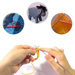 1 conjunto de agulhas de tricô de aço inoxidável para roupas de boneca acessórios de suéter faça você mesmo artesanato artesanal - Image 5