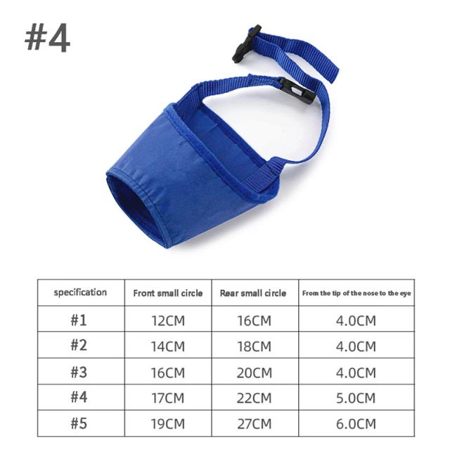 Muzzle Ajustável e Respirável para Cães em Nylon - Anti-Mordida e Anti-Latido, Ideal para Passeios, Alta Qualidade, 1 Peça