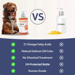 Dog's Natural Herbal Salt Oil, Sem tratamento químico, Ácidos graxos ômega, Suplementos nutricionais, Pet, 8 floz, 200ml, 21 - Image 3