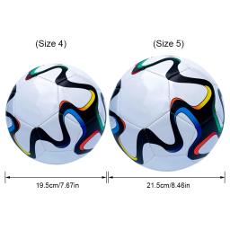 Resistente ao desgaste de futebol costurado à máquina, bola de futebol profissional, PU futebol esportivo, antiderrapante para brincadeiras internas e externas, tamanho 4 e 5 - Image 6