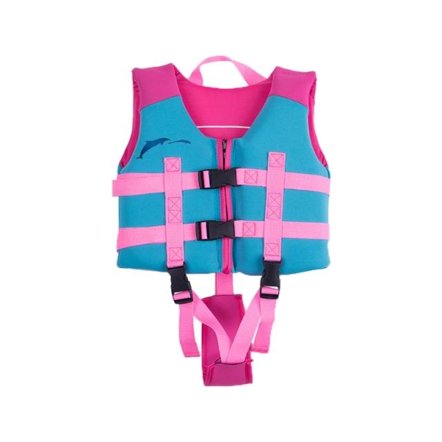 Colete de Pesca em Neoprene para Crianças com Flutuabilidade, Ideal para Wakeboard e Jet Surf, Segurança com Fivela, Entrega Rápida para 30-50 lbs