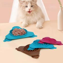 Tigela anti-asfixia para animal de estimação, tigela de comida lenta para cachorro e gato, acessórios grandes e antiderrapantes com várias cores - Image 1