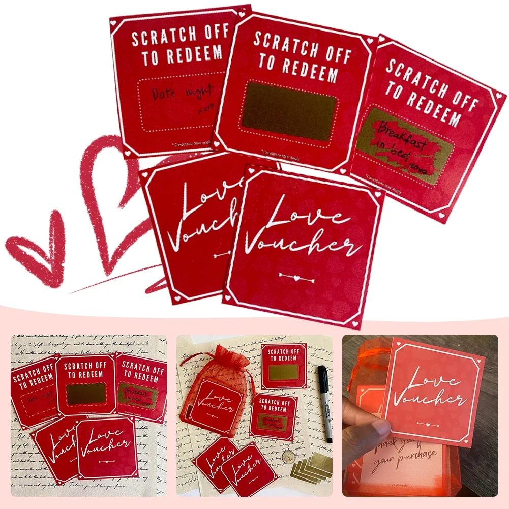 Cartões de bênção criativos românticos, presentes motivacionais, presente do aniversário, cartões dos casais, namorado e namorada, 5pcs - Image 1