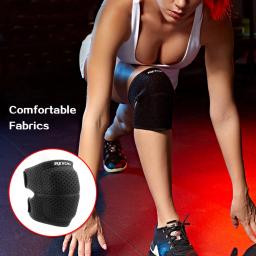 Joelheiras Esponja Antiderrapante Elásticas Unisex, Joelheira Respirável para Voleibol, Basquete, Futebol, Snowboard, Hóquei, 1Pc - Image 4