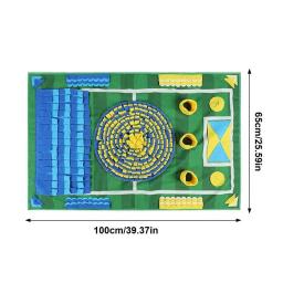 Futebol temático Snuffle Mats para cães, Pet Feeding Mat, Brinquedos interativos Dog Puzzle, Atividade de treinamento de cheiro - Image 6
