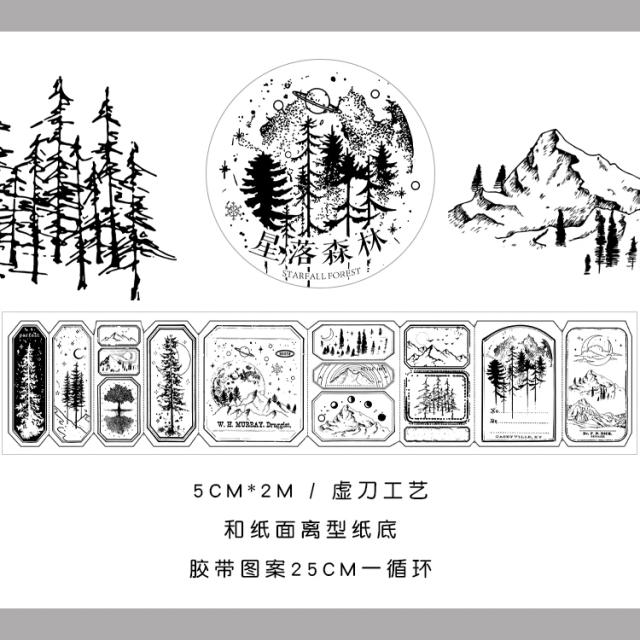 Fitas Adesivas Decorativas de Papel DIY para Scrapbooking - Adesivos Japoneses, 1 Peça por Lote