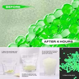 Balas de água fluorescentes para jogo de batalha bolas de água moles noite de tiro balas de gel airsoft 7-8mm - Image 3