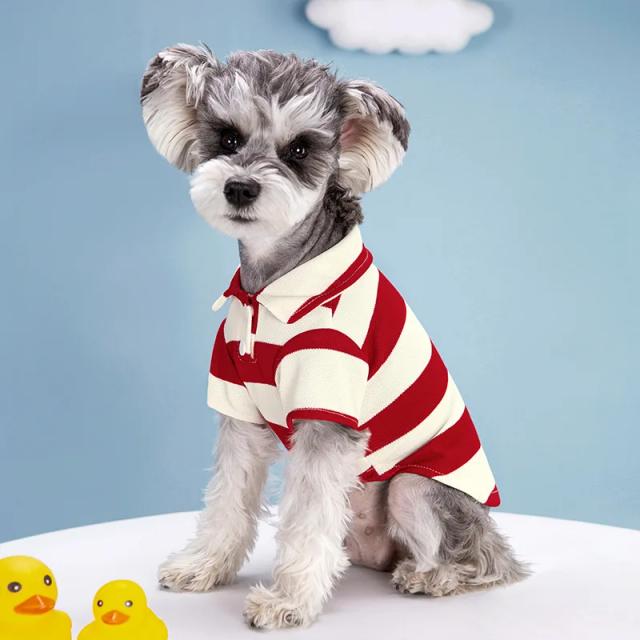 Camisa Polo Casual para Cães e Gatos - Roupas Estilosas para Animais Pequenos e Médios