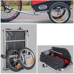 Reboque dobrável para mountain bike, acessório portátil para carregar bagagem, para cão, gato, animal de estimação - Image 3