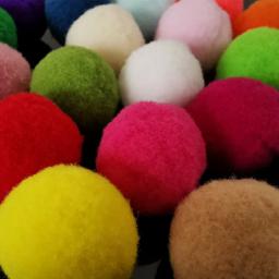 Brinquedo elástico bola de pele para gato, Cat interativo suprimentos, cor mista, poliéster, 10 pcs/set, 20 pcs/set, 30 pcs/set - Image 6