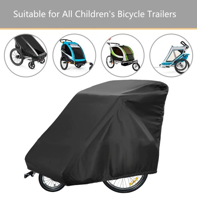 Capa Impermeável para Trailer de Bicicleta Chariot Criança - Acessórios para Bicicletas Single e Double, Dimensões 84x140x99cm