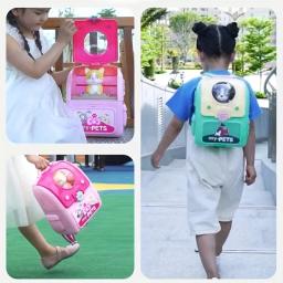 Pet Care Play Set para crianças, Kit médico, Pretend Play Vet, Brinquedos para cães, Puppy Dog Carrier, Mochila para cães - Image 6
