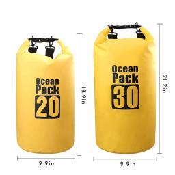 Waterproof Roll Top Dry Bag, mantém a engrenagem seca, caiaque, rafting, canoagem, natação, camping, caminhadas, praia, pesca - Image 1