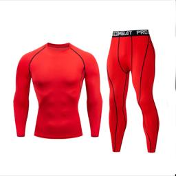 Terno Compression Sportswear para homens, esportes apertados, conjuntos de ioga, treino, jogging, traje de treino fitness, calças, equipamento esportivo, 2 peças - Image 3