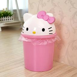 Sanrio Hello Kitty Lixo, Lixeira, Lixeira, Lixo, Kawaii, Cesta de papel, Sala de estar, Quarto, Novo - Image 5