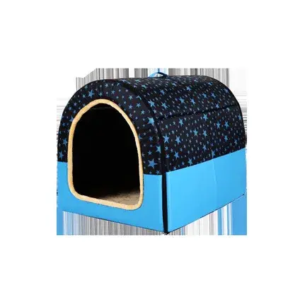 Canil desmontável e lavável para cães de 80-120kg e gatos de grande porte, ideal para conforto e aquecimento em casa