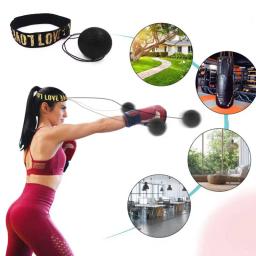 Headworn velocidade bola boxe bola mágica reação bola luta treinamento coordenação capacidade ventilação punho velocidade precisão descompressão - Image 5