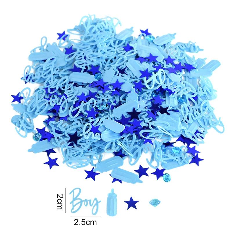 Mesa Confete Scatter Sequins para Crianças, Azul, Rosa, Baby Shower, Festa de Aniversário, Decorações Reveladas por Gênero, 15g por Saco - Image 1