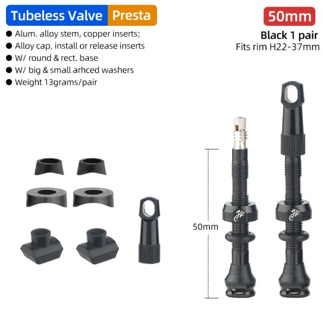 Mimilon Válvulas Presta Carbono 40-80mm Latão Removível Tampa Ferramenta Alumínio
