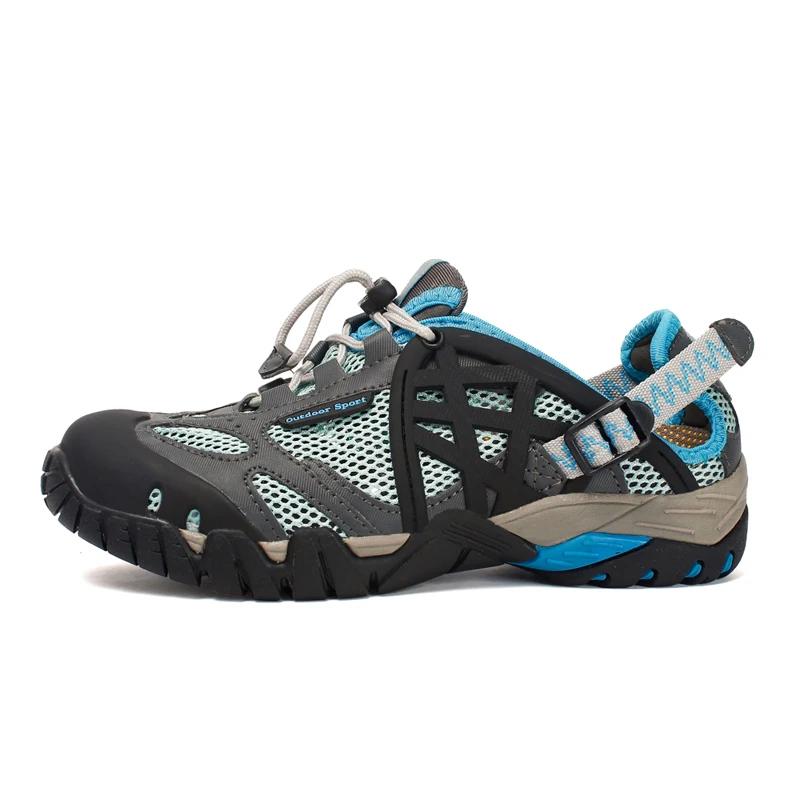 Sapatos de caminhada masculinos malha montanhismo respirável leve sapatos anti deslizamento botas ao ar livre - Image 1