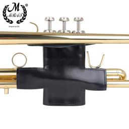 M MBAT-Preto PU couro trompete caso capa, macio e durável, aperto de mão protetora, instrumentos musicais de sopro acessórios - Image 1