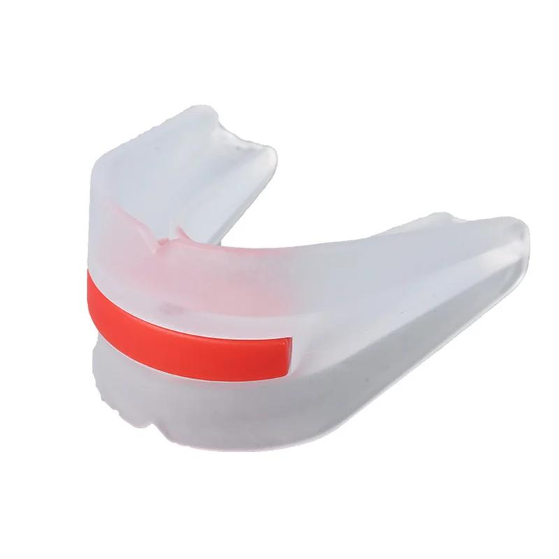 Protetor bucal de dentes dupla face para adultos, protetor bucal esportivo para taekwondo mma, boxe, futebol, basquete, hóquei, protetor, 1 pc - Image 1