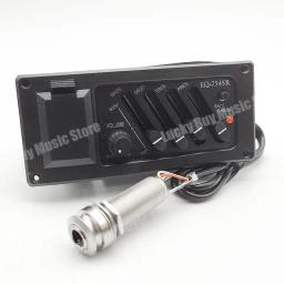 Profissional 4 Banda Guitarra Acústica Preamp, Amplificador Acessórios, EQ 7545R, Pickup, 6.5MM Saída - Image 6