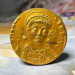 Império Romano do Oriente Moedas Bizantinas, Réplica, Coleção de Moedas de Ouro com Espada, Arte Religiosa, Presente Raro Criatividade - Image 4