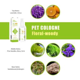 Desodorizante Desodorizante Pet Perfume, Colônia Dog and Cat, Spray Fragrância, 50ml - Image 2