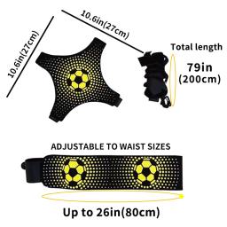 Cinto ajustável do instrutor do pontapé do futebol, bola de futebol, prática solo, equipamento do treinamento, elástico - Image 2